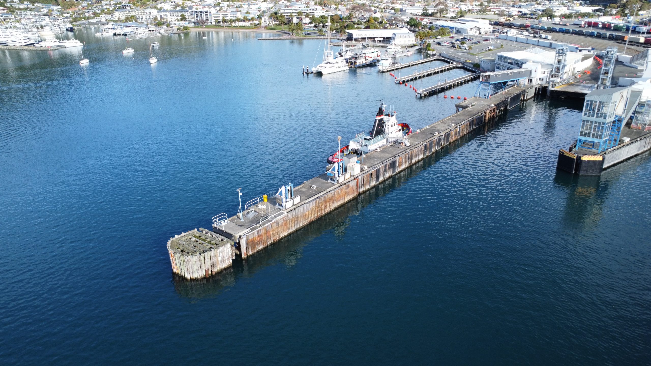 Works begin to strengthen Number One Long Arm Wharf